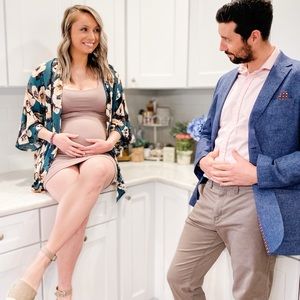 Sexy Mama Maternity Thin Strap Midi Dress